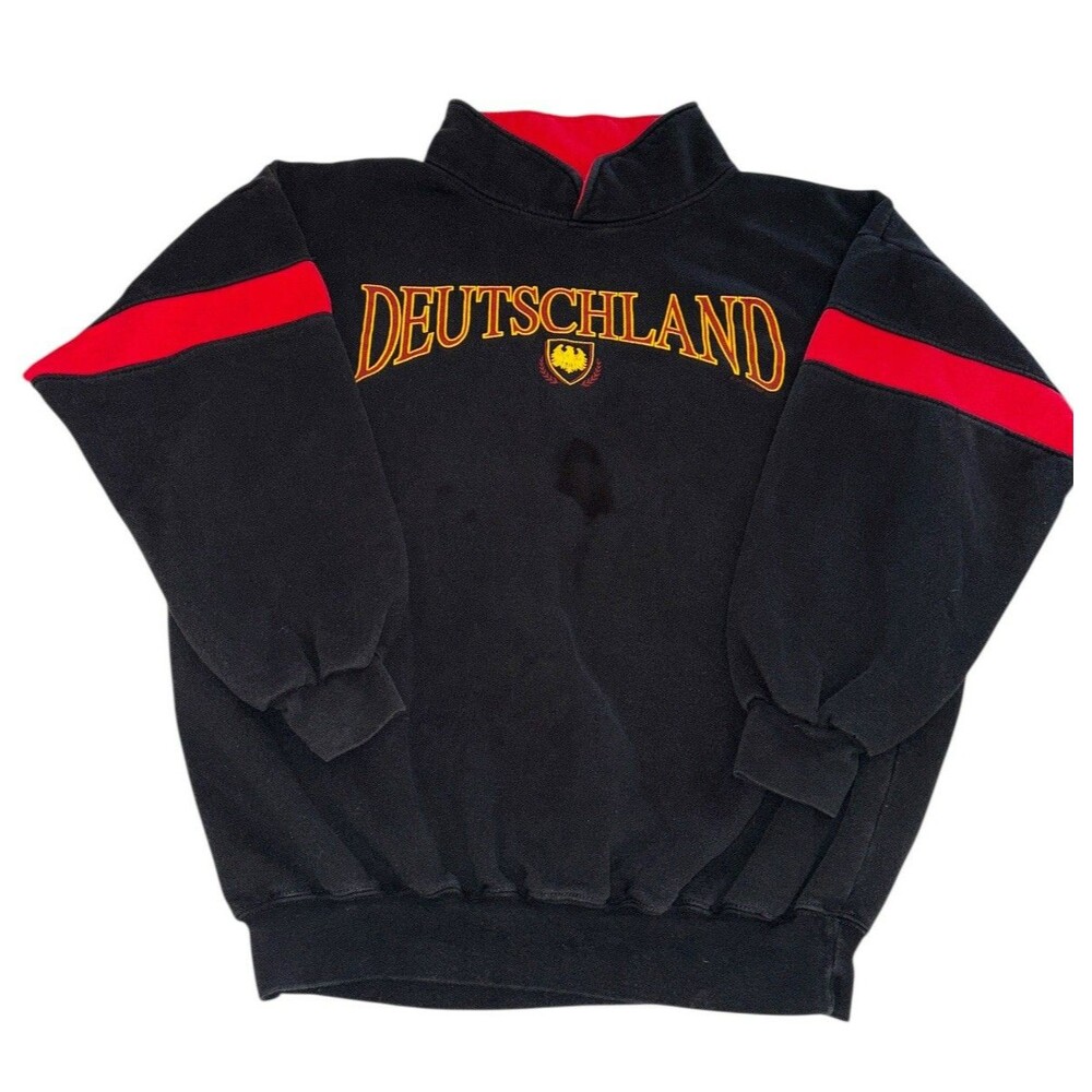 Deutschland Germany Sweatshirt Men's XL Vintage Art Unlimited Flag Vintage Mock